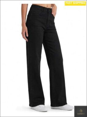 Tall Women's Straight Leg Stretch Denim Jeans Mid Rise 32/34 Inseam